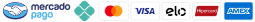 Mercado Pago, Pix, Mastercard, Visa, Elo, Hipercard e American Express