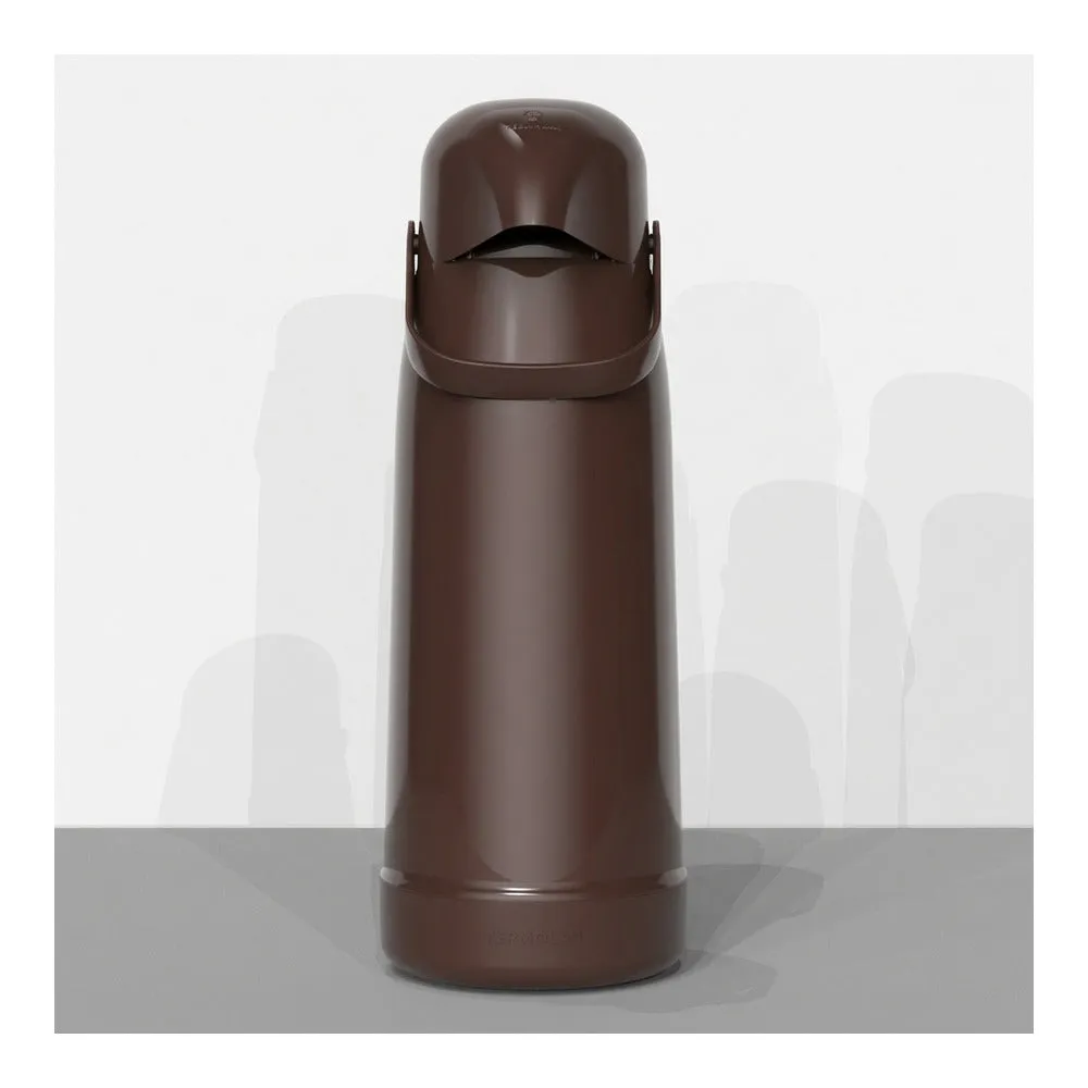 Garrafa Térmica Magic Pump 1,8 L – Marrom