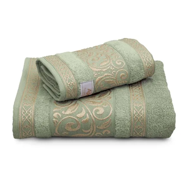 Jogo de Toalhas 2 Peças Fio Penteado Appel Home La Vie – 100% Algodão – Verde Matte