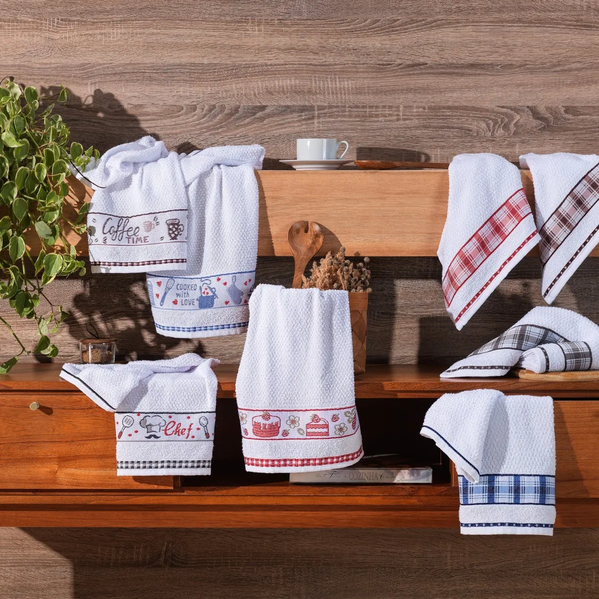 Pano de Prato Felpudo Gourmet Appel Home – Jacquard 100% Algodão – Panelas, foto 4