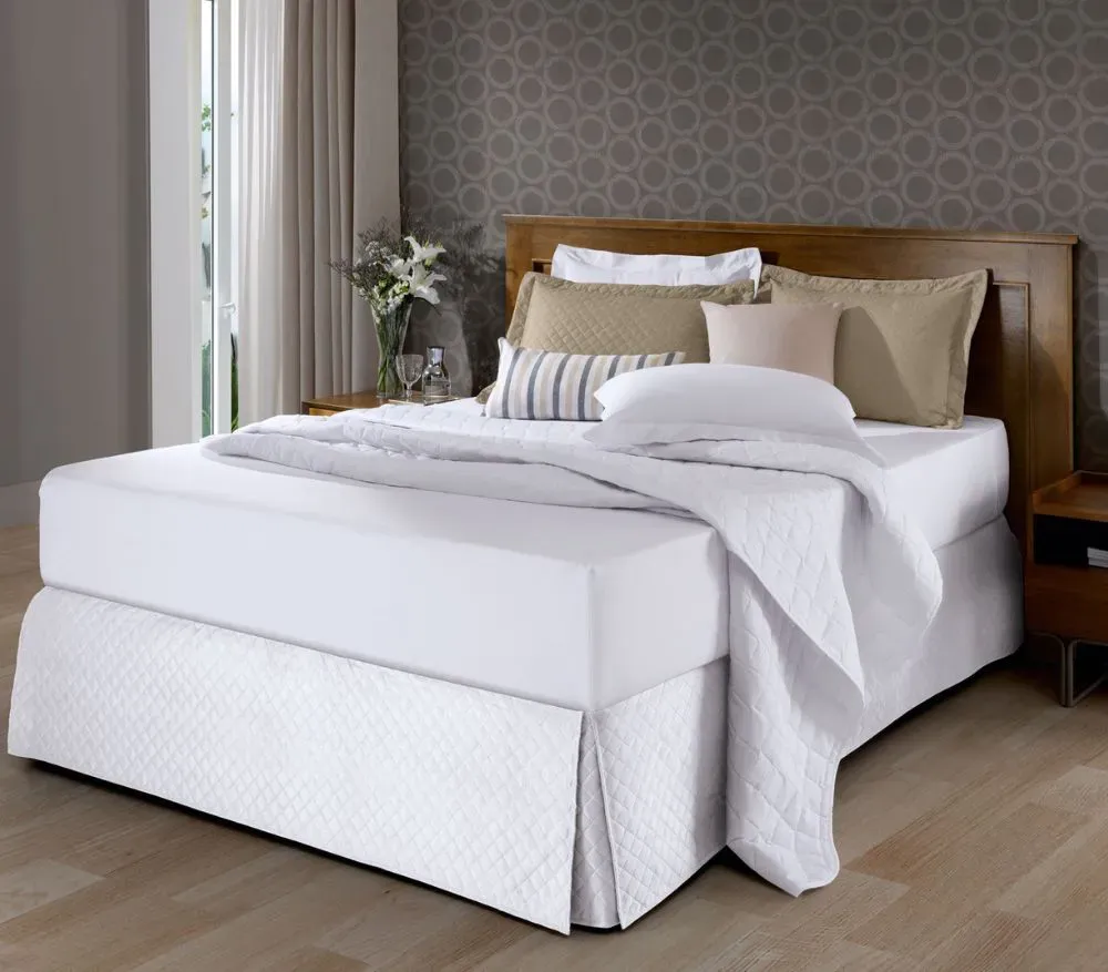 Saia Box Matelassada King Appel Home – Tecnologia Ultrabonding – Branco, foto 2
