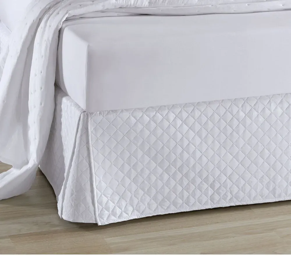 Saia Box Queen Matelassada Hedrons Perfect Fit – Branca, foto 3