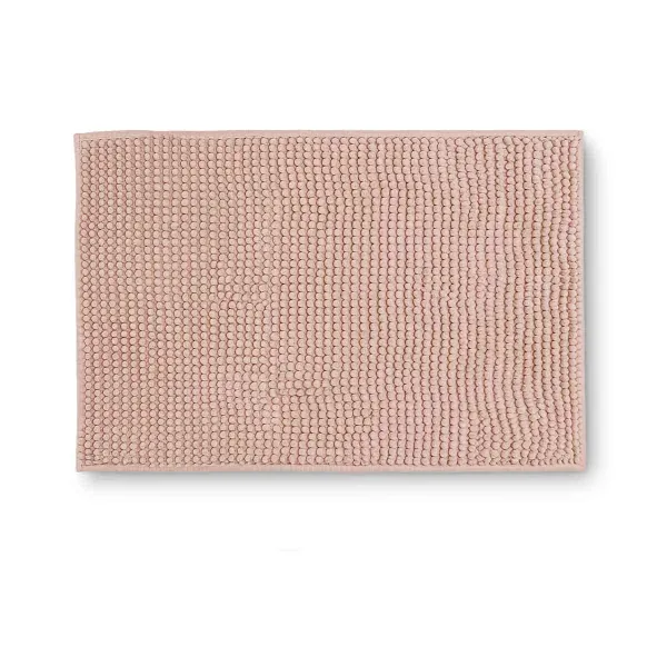 Tapete Antiderrapante Banheiro Popcorn Appel Home Microfibra 40cm x 60cm – Rosa Pele
