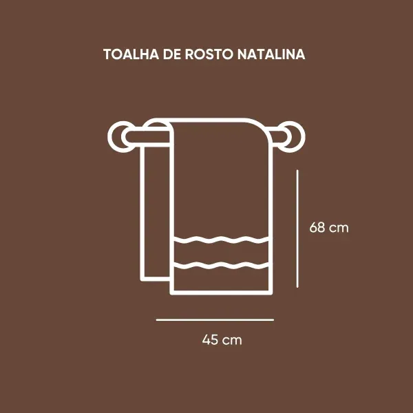 Toalha de Rosto Appel Home Natalina Barra Jacquard – 91% Algodão 45cm x 68cm – Noel Bordô, foto 4